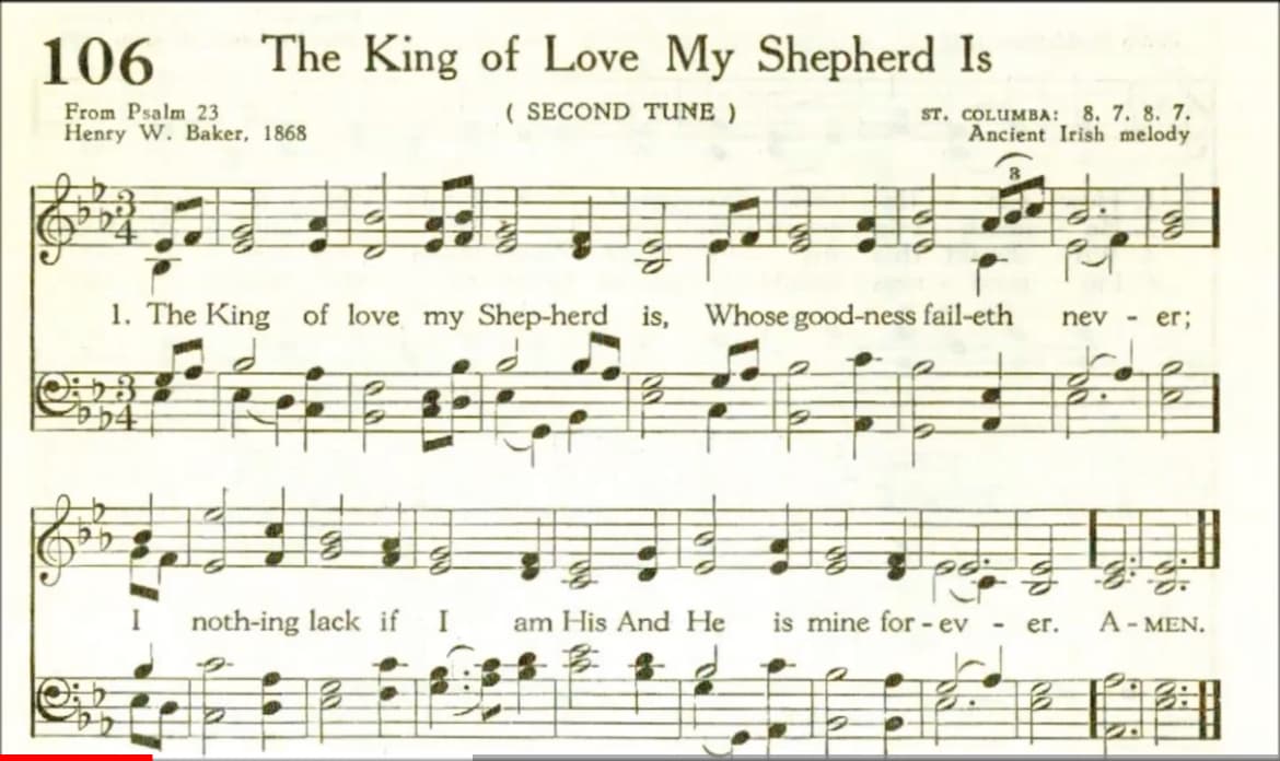 Score for St. Columba — page 1 of 1